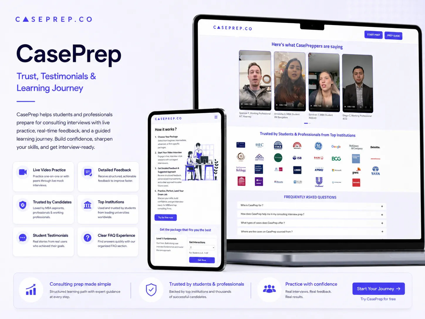Screen from CasePrep showing another view of the prep platform interface