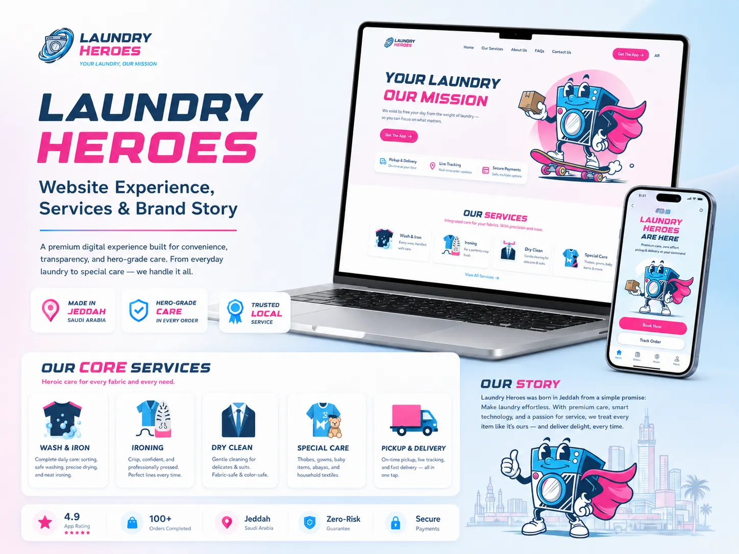 شاشة أخرى من مشروع Laundry Heroes